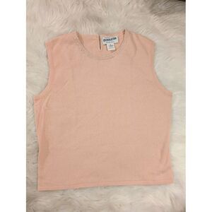 Women's Vintage Pendleton Silk, Cashmere‎ Blend Pink Sweater Tank Size Small